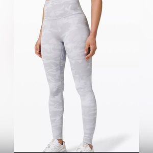 Lululemon White Camo Leggings